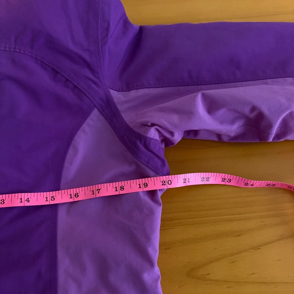 Lands' End Squall Jacket Kids XL 16 Purple Waterproof Hooded Parka
